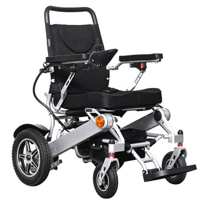 Medical Lightweight Remote Control Folding Electric Wheelchair for Elderly