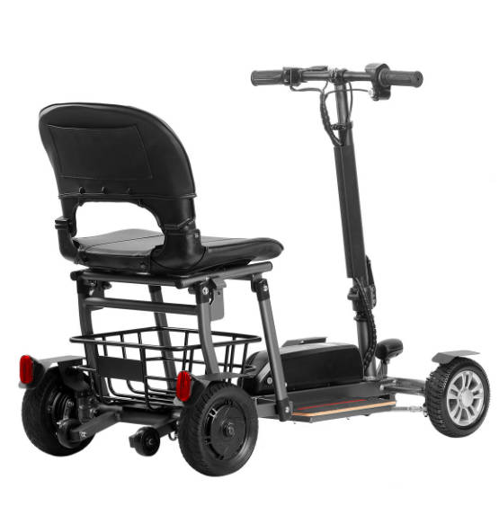 Folding 4 Wheels Handicap Electric Mobility Scooter with Manual Folding 4