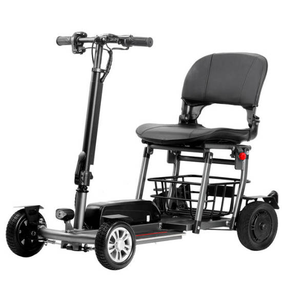 Folding 4 Wheels Handicap Electric Mobility Scooter with Manual Folding