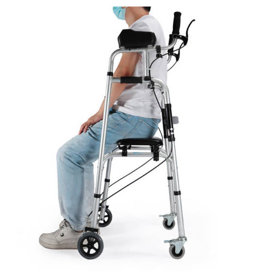 Light Weight Aluminum Walker Rollator Folding Walker for Child and Adult 2