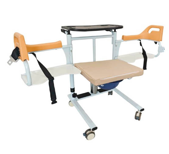 Lightweight Rehabilitation Equipment Adjustable Folding Manual Patient Transfer Chair 3