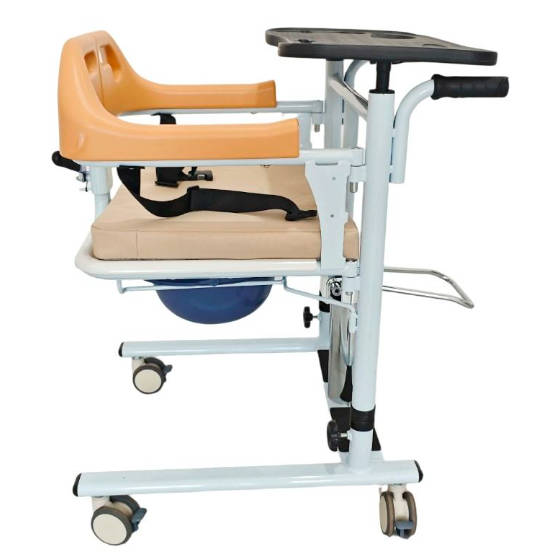 Lightweight Rehabilitation Equipment Adjustable Folding Manual Patient Transfer Chair