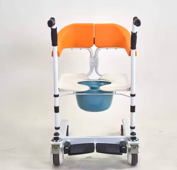 Multi Function Transfer Lift Chair Toilet Shower Chair Disabled Wheelchair 2