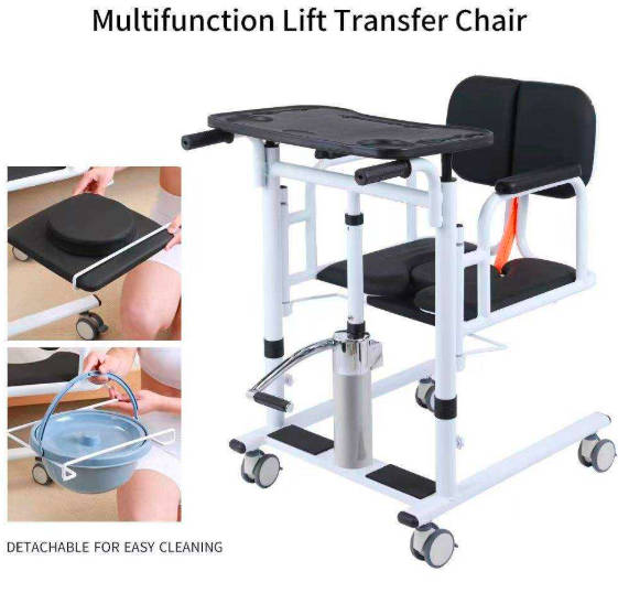 Patient Transfer Lift Chair Nursing Medical Patient Hydraulic Transfer Chair 3