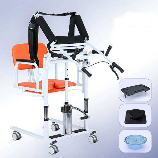Patient Transfer Lift Chair Nursing Medical Patient Hydraulic Transfer Chair
