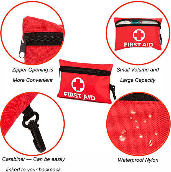 Portable First Aid Kit Complete Emergency Medical Kit for Outdoor Workplace Safety 2